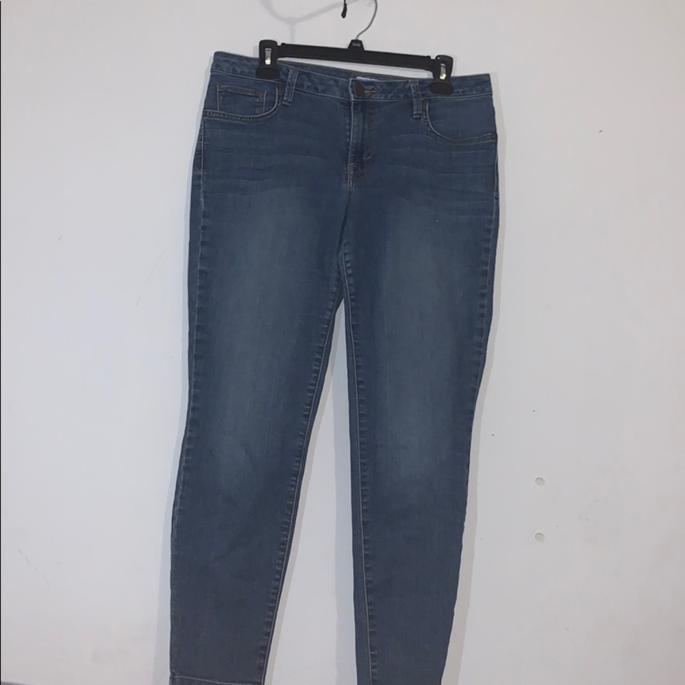 Dark blue jeans